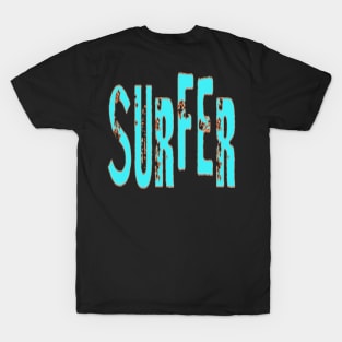 Surfer, Hello Summer Vintage Funny Surfer Riding Surf Surfing Lover Gifts T-Shirt